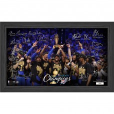 Постер Oklahoma City Thunder Highland Mint 2025 NBA Finals Champions 12 x 20 Signature Celebration