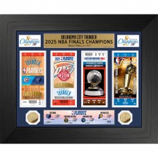 Монета и фото Oklahoma City Thunder Highland Mint 2025 NBA Finals Champions 18 x 22 Deluxe Ticket & Gold Coin Collection Photo Mint