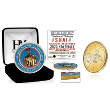 Монета Oklahoma City Thunder Shai Gilgeous-Alexander Highland Mint 2025 NBA Finals Champions MVP Bronze Color Coin