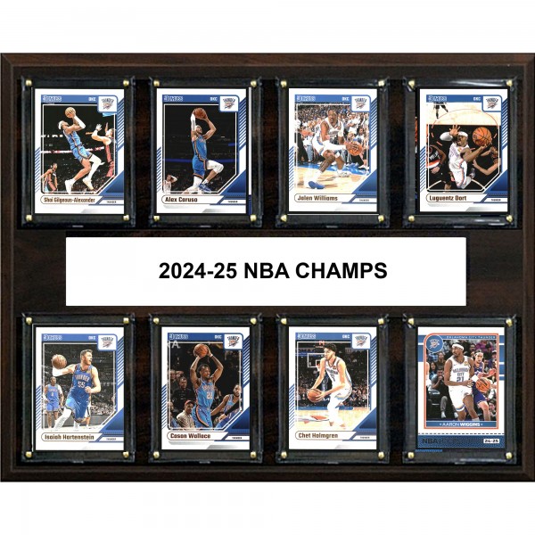 Табличка Oklahoma City Thunder 2025 NBA Finals Champions 12 x 15 Eight-Card