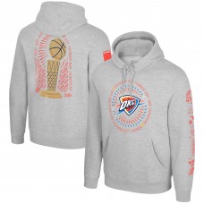 Толстовка Unisex Oklahoma City Thunder Stadium Essentials Heather Gray 2025 NBA Finals Champions Chosen One