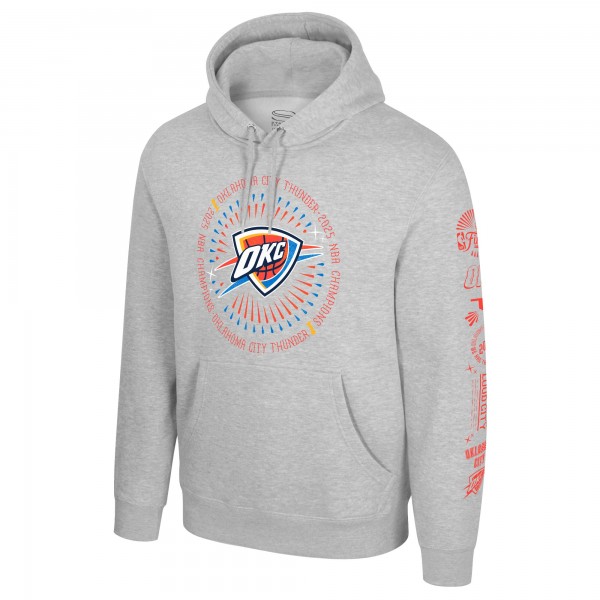 Толстовка Unisex Oklahoma City Thunder Stadium Essentials Heather Gray 2025 NBA Finals Champions Chosen One