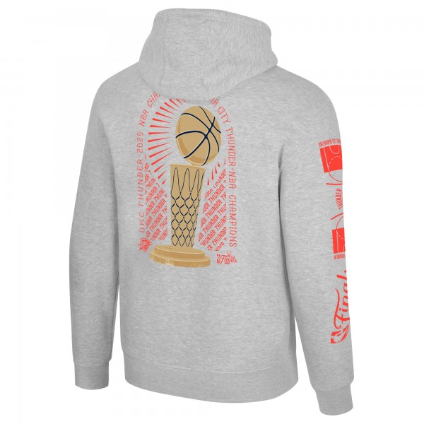 Толстовка Unisex Oklahoma City Thunder Stadium Essentials Heather Gray 2025 NBA Finals Champions Chosen One