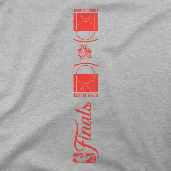 Толстовка Unisex Oklahoma City Thunder Stadium Essentials Heather Gray 2025 NBA Finals Champions Chosen One
