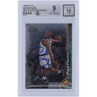 Paul Pierce Boston Celtics Autographed 1998-99 Topps Finest No Protector #235 Beckett Fanatics Witnessed Authenticated 9/10 Rookie Card