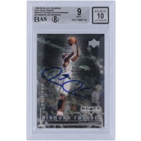 Paul Pierce Boston Celtics Autographed 1998-99 Upper Deck Black Diamond #101 Beckett Fanatics Witnessed Authenticated 9/10 Rookie Card