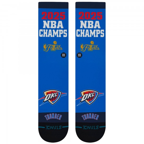 Unisex Oklahoma City Thunder Stance 2025 NBA Finals Champions Crew Socks