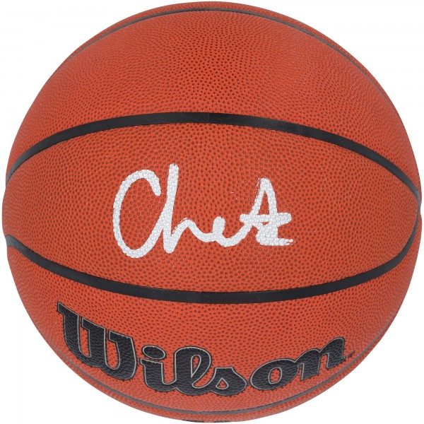 Chet Holmgren Oklahoma City Thunder Autographed Fanatics Authentic Wilson Authentic Series Indoor/Outdoor Basketball