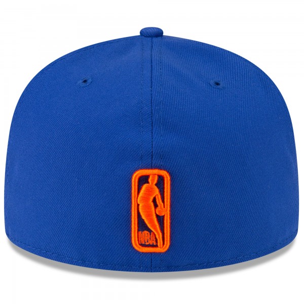Бейсболка New York Knicks Malbon Golf x New Era Blue 59FIFTY