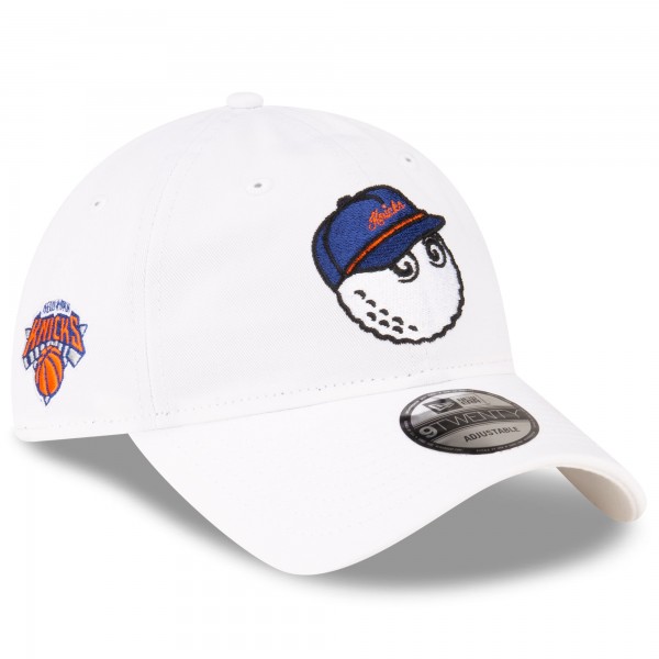 Бейсболка New York Knicks Malbon Golf x New Era White 9TWENTY