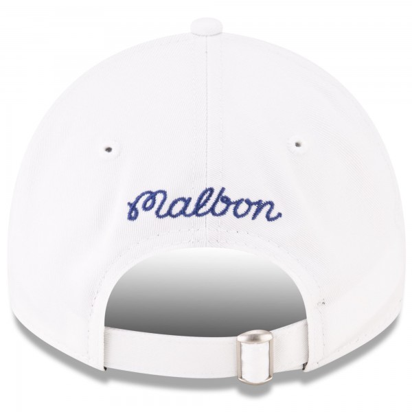 Бейсболка New York Knicks Malbon Golf x New Era White 9TWENTY