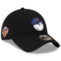 Бейсболка New York Knicks Malbon Golf x New Era Black 9TWENTY