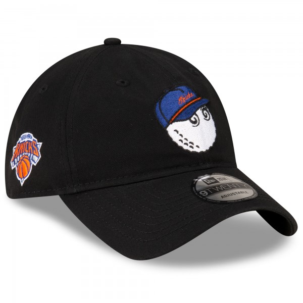 Бейсболка New York Knicks Malbon Golf x New Era Black 9TWENTY