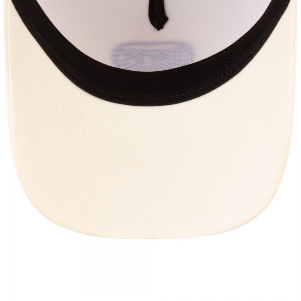 Бейсболка New York Knicks Malbon Golf x New Era Cream 9FORTY A-Frame