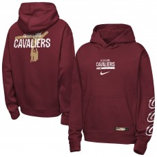 Подростковая Cleveland Cavaliers Nike Wine Courtside Club Premiere Hoodie