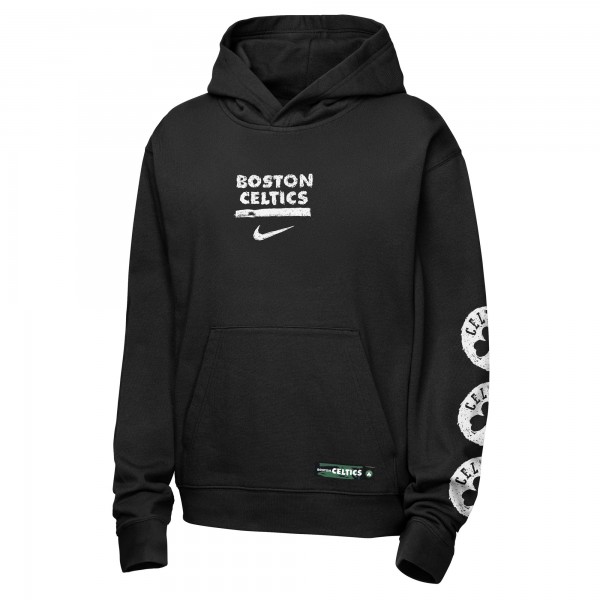 Подростковая Boston Celtics Nike Black Courtside Club Premiere Hoodie