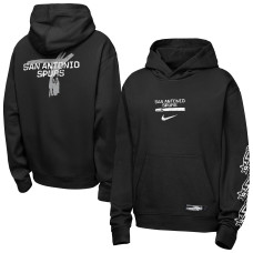 Подростковая San Antonio Spurs Nike Black Courtside Club Premiere Hoodie