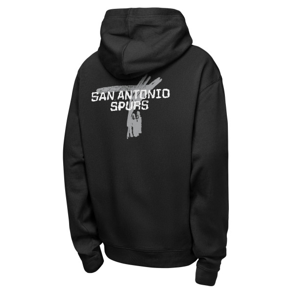 Подростковая San Antonio Spurs Nike Black Courtside Club Premiere Hoodie