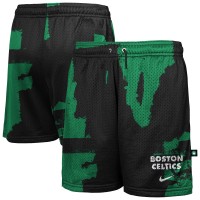 Подростковая Boston Celtics Nike Black/Kelly Green Courtside Pro Shot Dri-FIT Mesh Practice Shorts