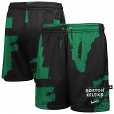 Подростковая Boston Celtics Nike Black/Kelly Green Courtside Pro Shot Dri-FIT Mesh Practice Shorts