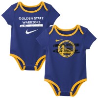 Малышам Golden State Warriors Nike Blue Courtside Premier 2-Pack Bodysuit Set