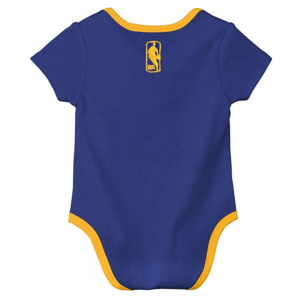 Малышам Golden State Warriors Nike Blue Courtside Premier 2-Pack Bodysuit Set