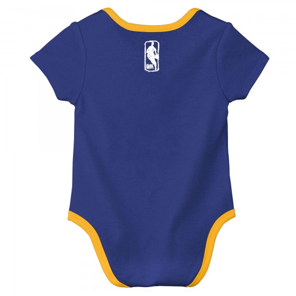 Малышам Golden State Warriors Nike Blue Courtside Premier 2-Pack Bodysuit Set