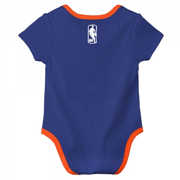 Малышам New York Knicks Nike Blue Courtside Premier 2-Pack Bodysuit Set