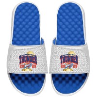 Шлепки Unisex Oklahoma City Thunder ISlide White 2025 NBA Finals Champions