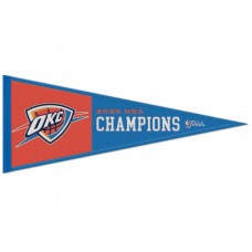 Флажок Oklahoma City Thunder WinCraft 2025 NBA Finals Champions 13 x 32 Wool