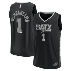 Джерси San Antonio Spurs Victor Wembanyama Fanatics Black Fast Break Replica - Statement Edition
