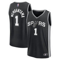 Подростковая San Antonio Spurs Victor Wembanyama Fanatics Black Fast Break Replica Jersey - Icon Edition