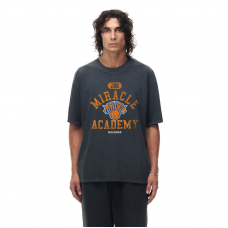Unisex New York Knicks Heather Black Miracle Academy x NBA Collection Vintage Boxy T-shirt