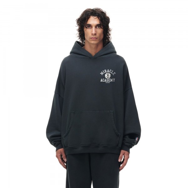 Толстовка Unisex Brooklyn Nets Heather Black Miracle Academy x NBA Collection Vintage Sunfad