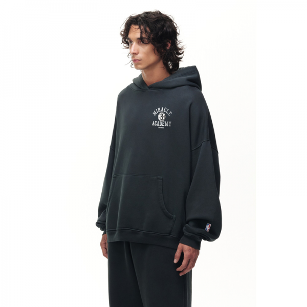 Толстовка Unisex Brooklyn Nets Heather Black Miracle Academy x NBA Collection Vintage Sunfad