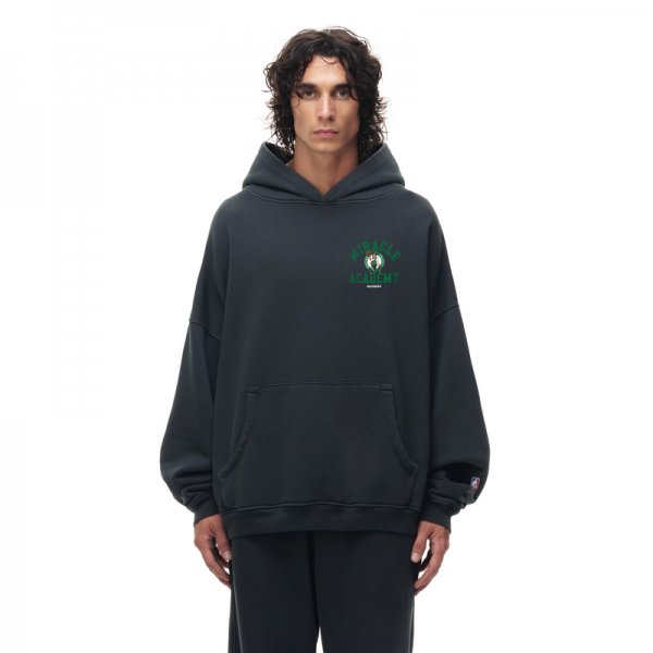 Unisex Boston Celtics Heather Black Miracle Academy x NBA Collection Vintage Sunfade Hoodie