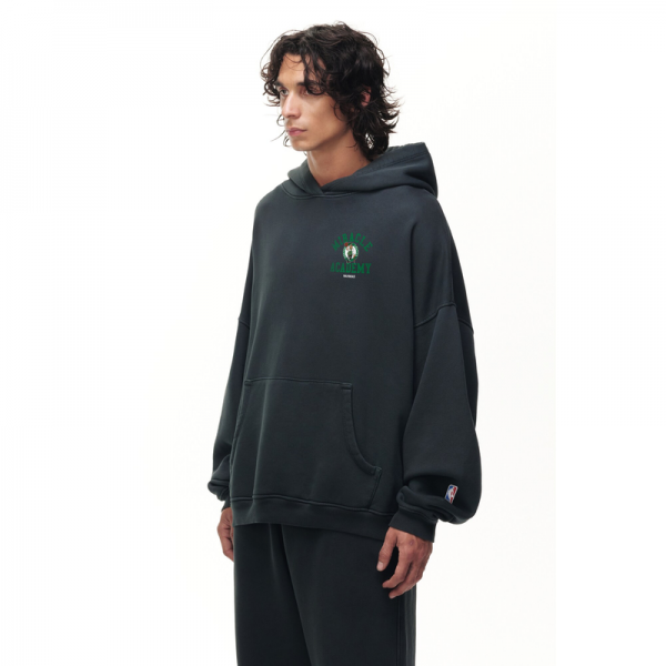 Unisex Boston Celtics Heather Black Miracle Academy x NBA Collection Vintage Sunfade Hoodie