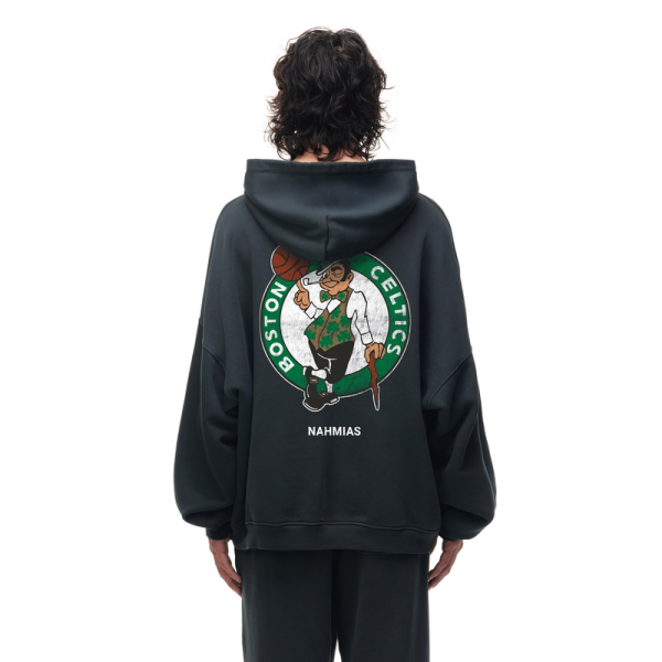 Unisex Boston Celtics Heather Black Miracle Academy x NBA Collection Vintage Sunfade Hoodie
