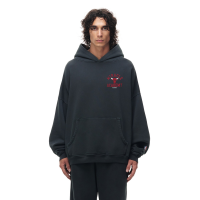 Толстовка Unisex Chicago Bulls Heather Black Miracle Academy x NBA Collection Vintage Sunfade