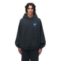 Unisex Oklahoma City Thunder Heather Black Miracle Academy x NBA Collection Vintage Sunfade Hoodie