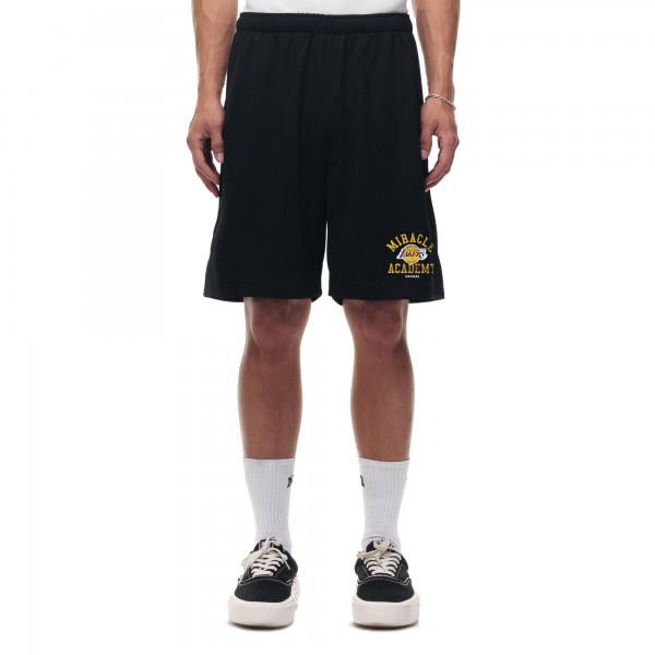 Unisex Los Angeles Lakers Black Miracle Academy x NBA Collection Baggy Mesh P.E. Shorts