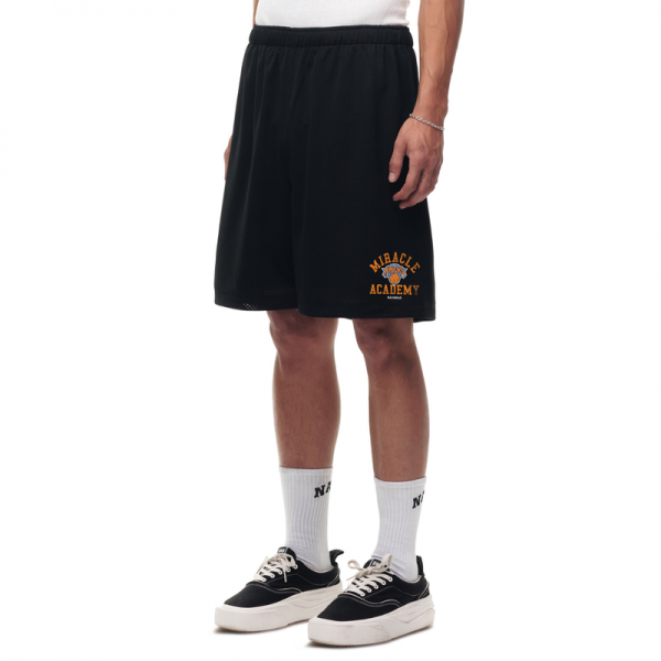 Unisex New York Knicks Black Miracle Academy x NBA Collection Baggy Mesh P.E. Shorts