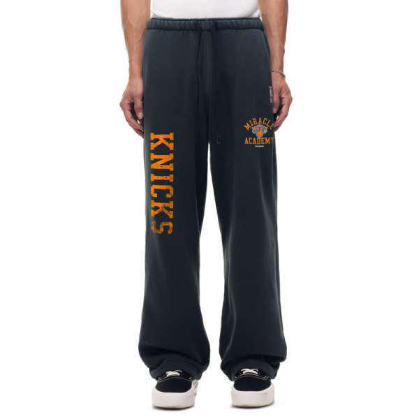 Unisex New York Knicks Heather Black Miracle Academy x NBA Collection Vintage Wide Sweatpants