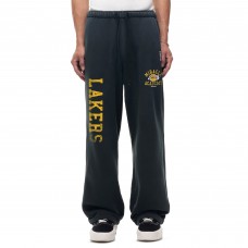 Unisex Los Angeles Lakers Heather Black Miracle Academy x NBA Collection Vintage Wide Sweatpants