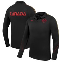 Canada Soccer Nike Strike Drill Quarter-Zip Long Sleeve Dri-FIT Top - Black