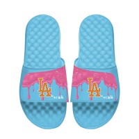 Unisex Los Angeles Dodgers ISlide Blue Ice Cream Drip Slide Sandals