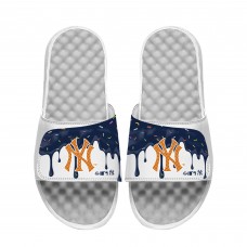 Unisex New York Yankees ISlide White Ice Cream Drip Slide Sandals
