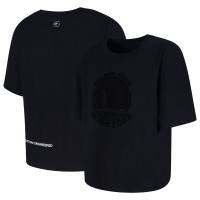 Golden State Warriors Protege Black Eco-Poly Interlock Fashion Tonal T-Shirt