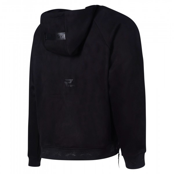 New York Knicks Protege Black Eco-Friendly Functional Suede Fashion Tonal Hoodie