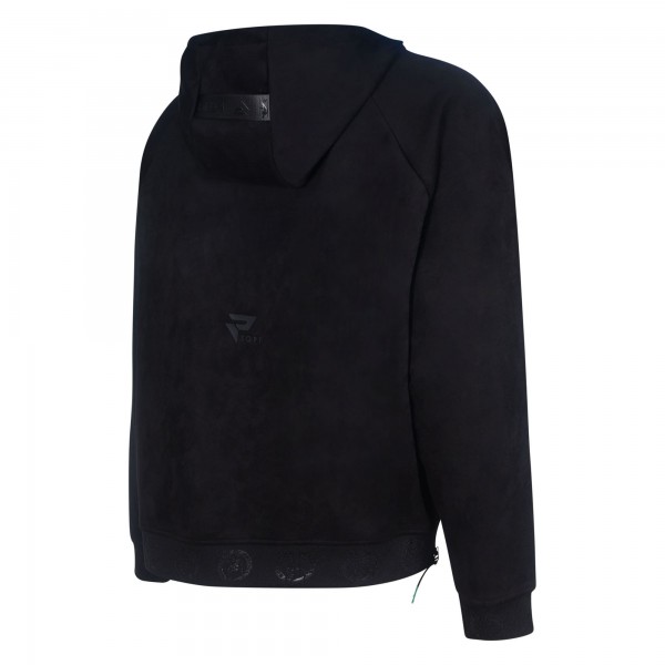 Boston Celtics Protege Black Eco-Friendly Functional Suede Fashion Tonal Hoodie